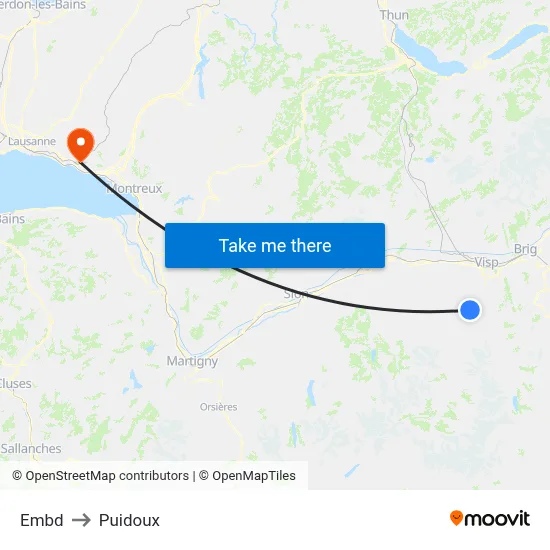 Embd to Puidoux map