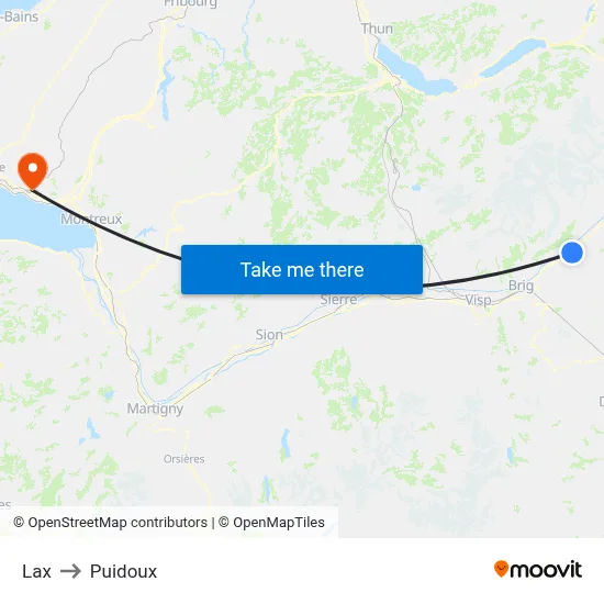 Lax to Puidoux map
