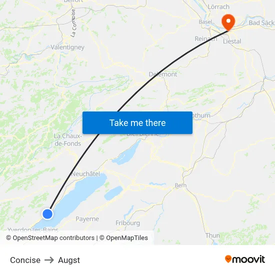 Concise to Augst map