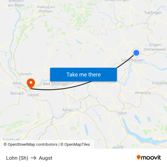 Lohn (Sh) to Augst map