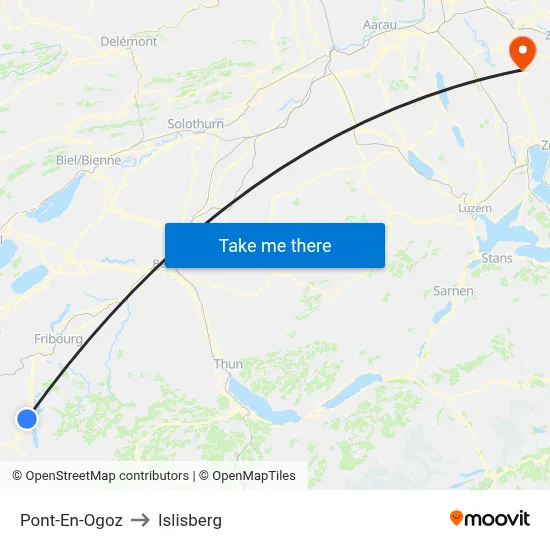 Pont-En-Ogoz to Islisberg map