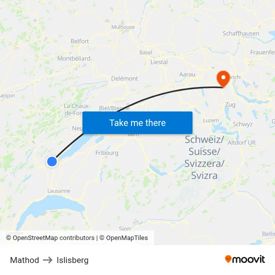 Mathod to Islisberg map