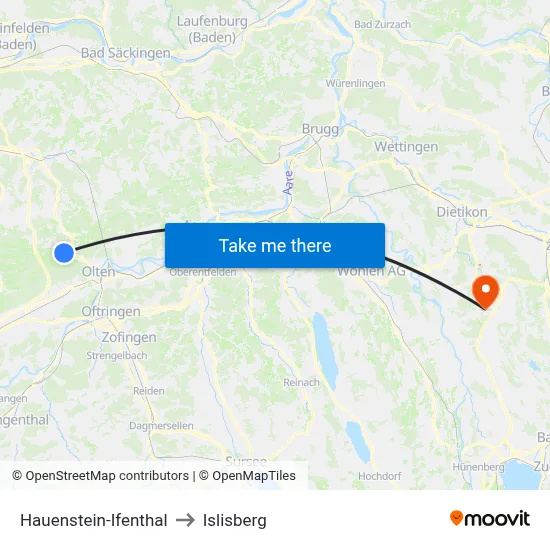 Hauenstein-Ifenthal to Islisberg map