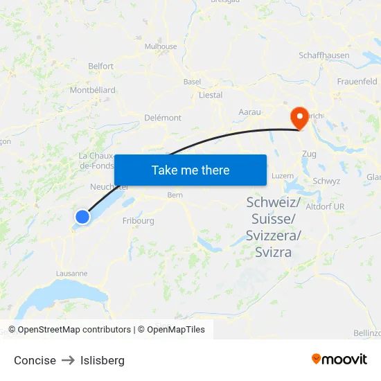 Concise to Islisberg map