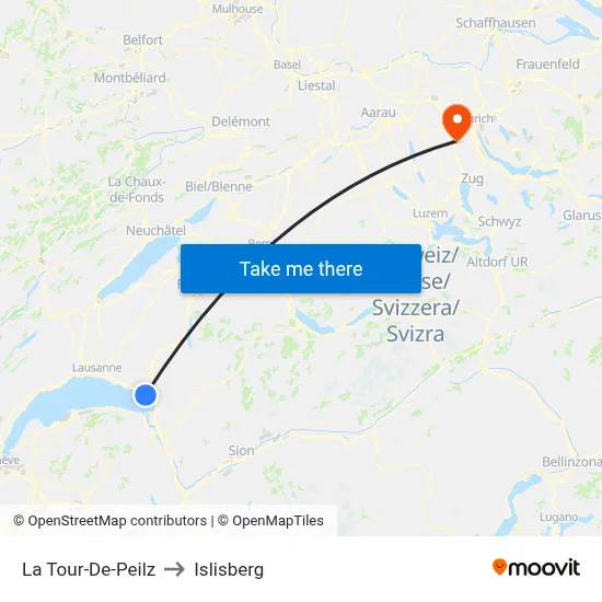 La Tour-De-Peilz to Islisberg map