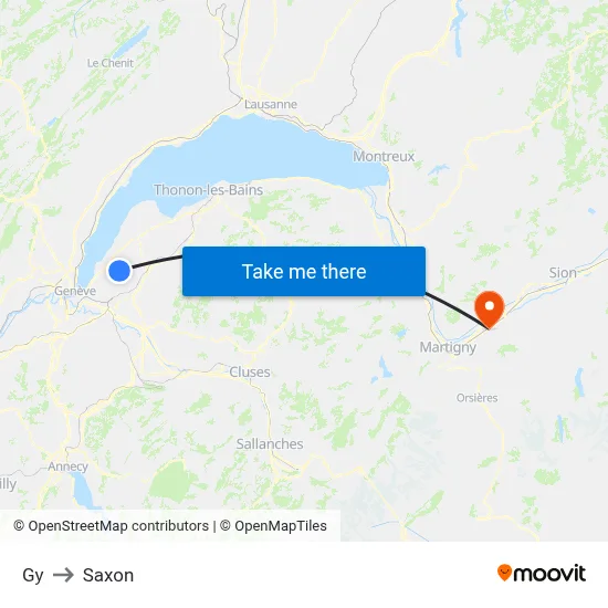 Gy to Saxon map