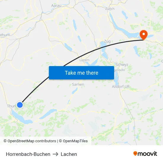 Horrenbach-Buchen to Lachen map