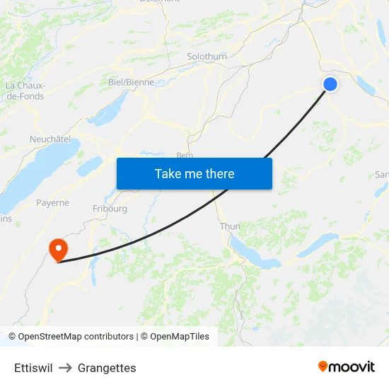 Ettiswil to Grangettes map