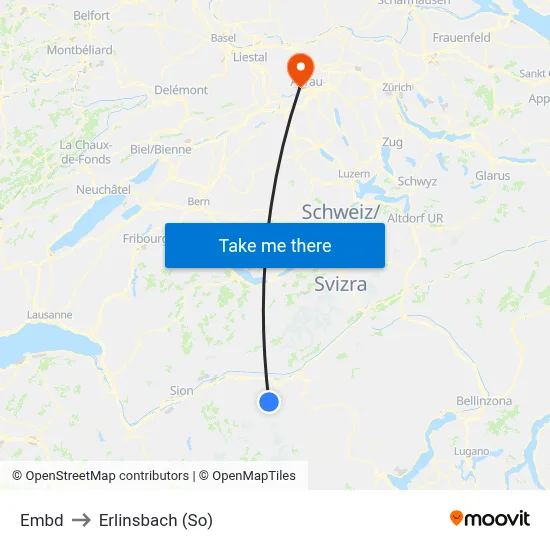 Embd to Erlinsbach (So) map