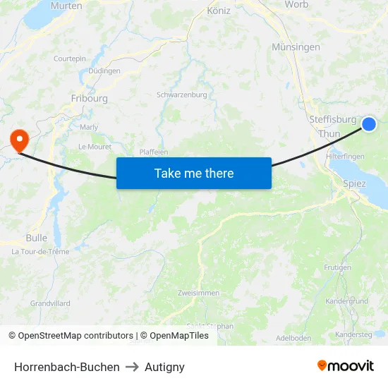 Horrenbach-Buchen to Autigny map
