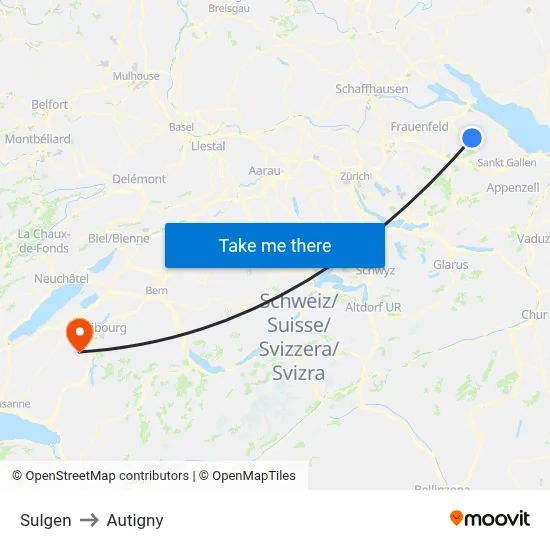 Sulgen to Autigny map