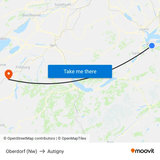 Oberdorf (Nw) to Autigny map
