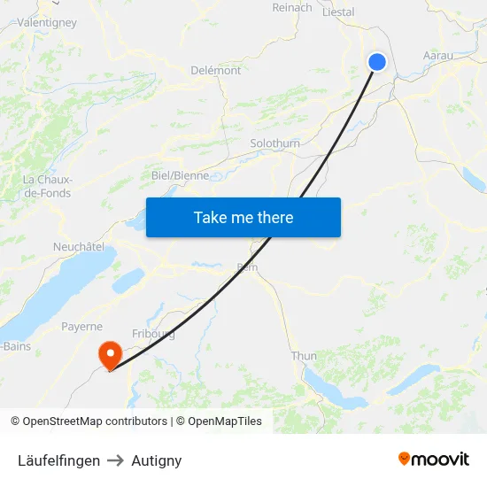 Läufelfingen to Autigny map