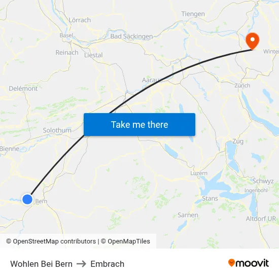 Wohlen Bei Bern to Embrach map