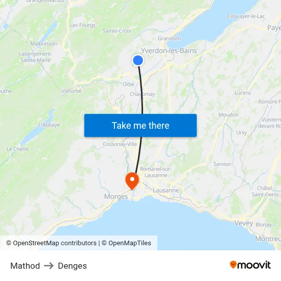 Mathod to Denges map