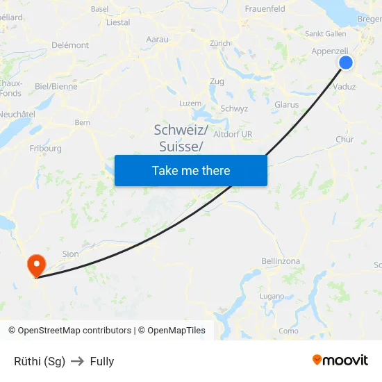 Rüthi (Sg) to Fully map