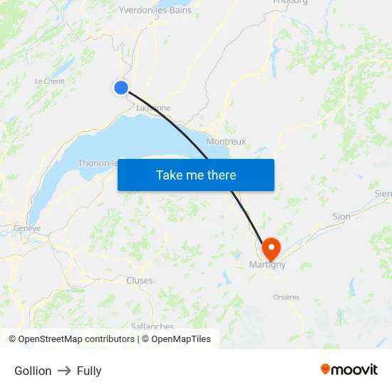 Gollion to Fully map