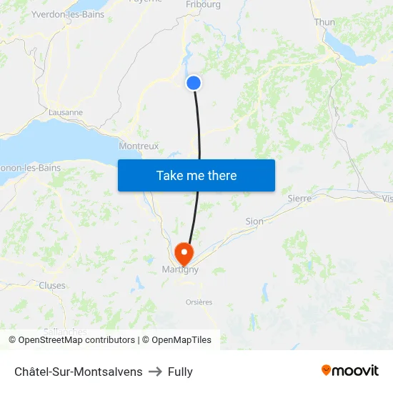 Châtel-Sur-Montsalvens to Fully map