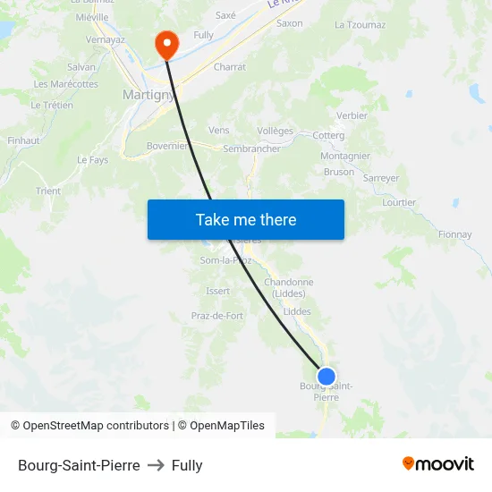 Bourg-Saint-Pierre to Fully map