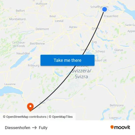 Diessenhofen to Fully map