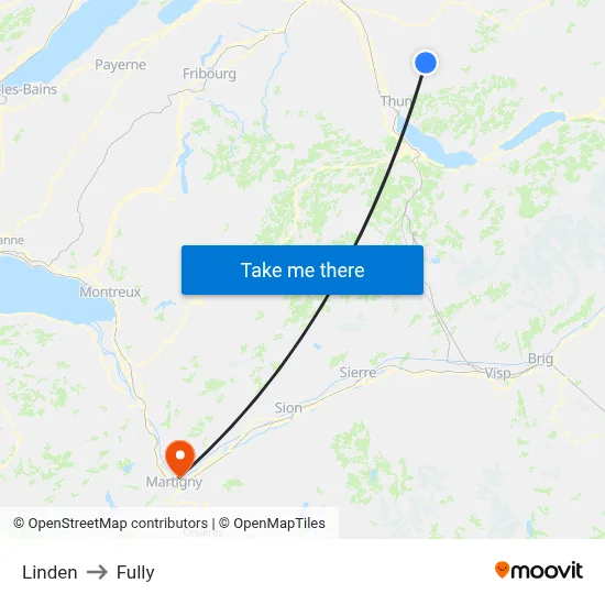 Linden to Fully map