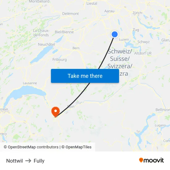 Nottwil to Fully map