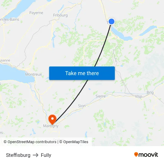 Steffisburg to Fully map