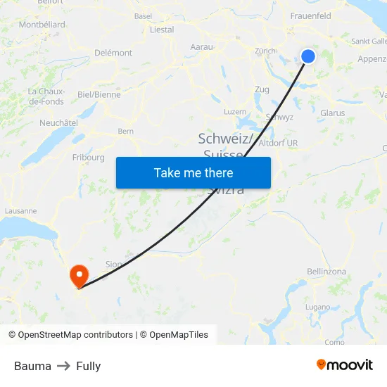 Bauma to Fully map