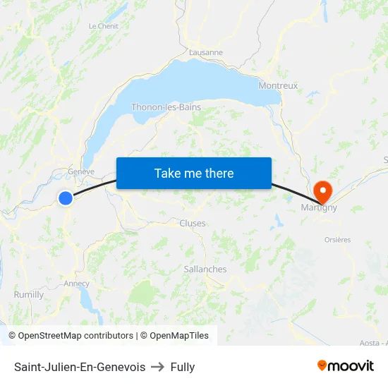 Saint-Julien-En-Genevois to Fully map