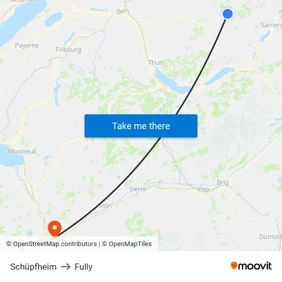 Schüpfheim to Fully map