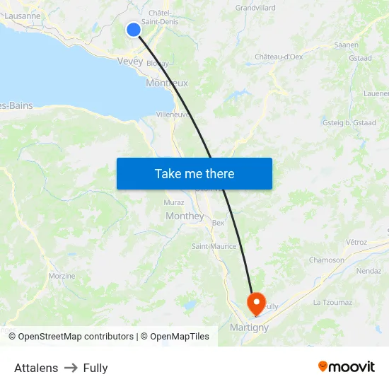 Attalens to Fully map
