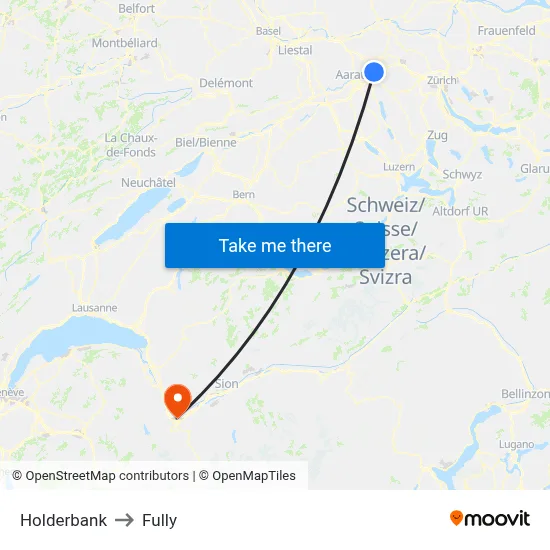 Holderbank to Fully map
