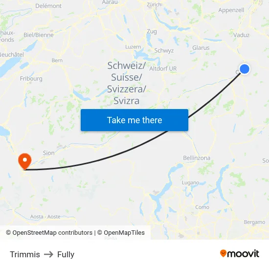 Trimmis to Fully map