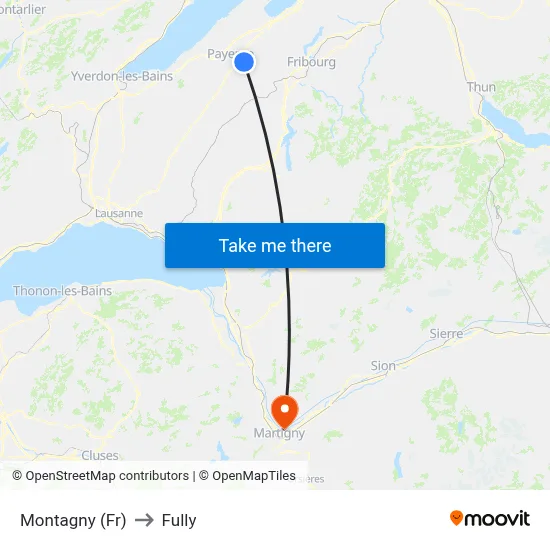 Montagny (Fr) to Fully map