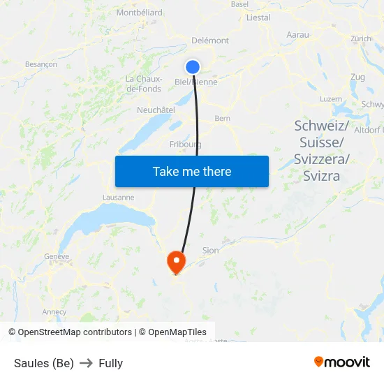 Saules (Be) to Fully map