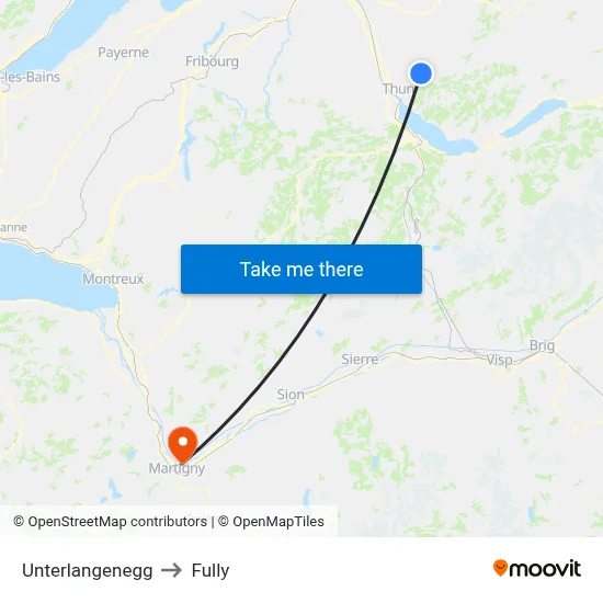 Unterlangenegg to Fully map