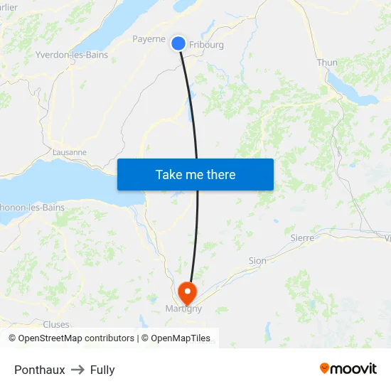 Ponthaux to Fully map