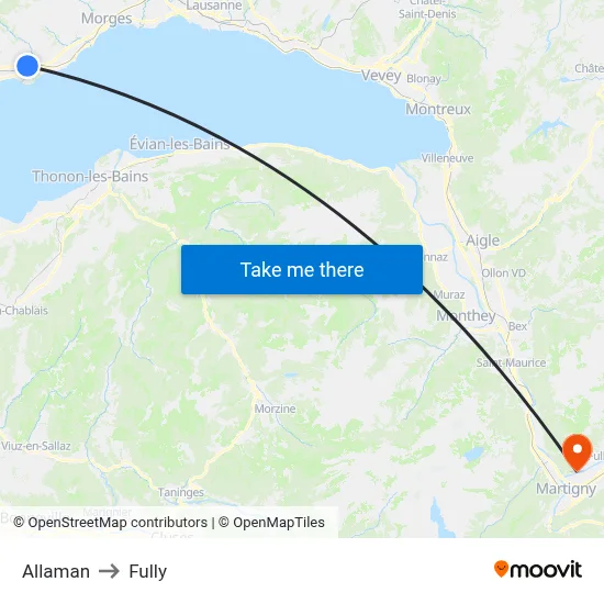Allaman to Fully map