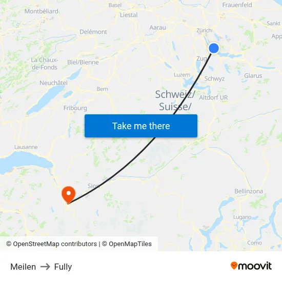 Meilen to Fully map