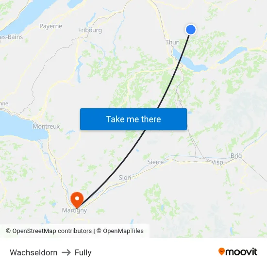 Wachseldorn to Fully map