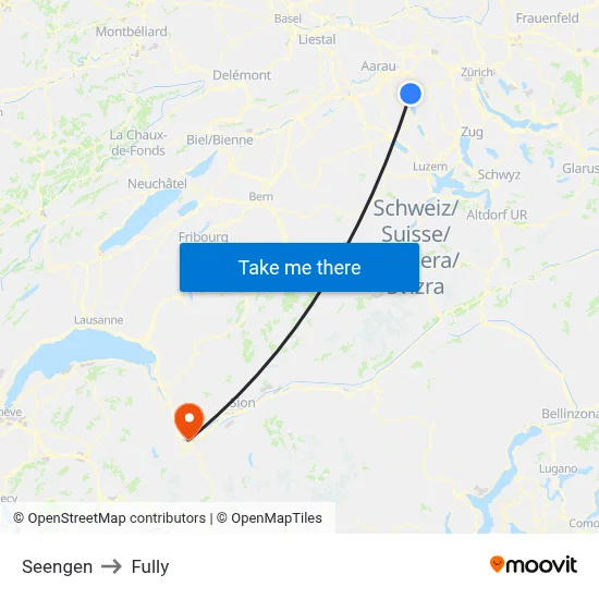 Seengen to Fully map