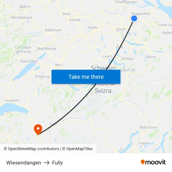 Wiesendangen to Fully map