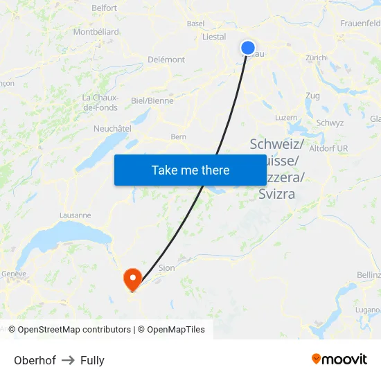 Oberhof to Fully map