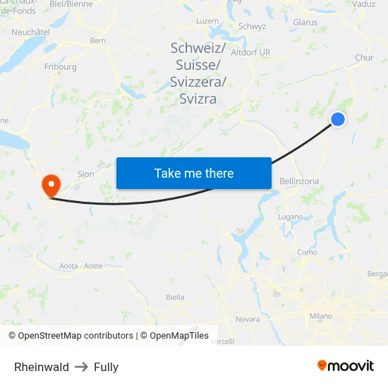 Rheinwald to Fully map