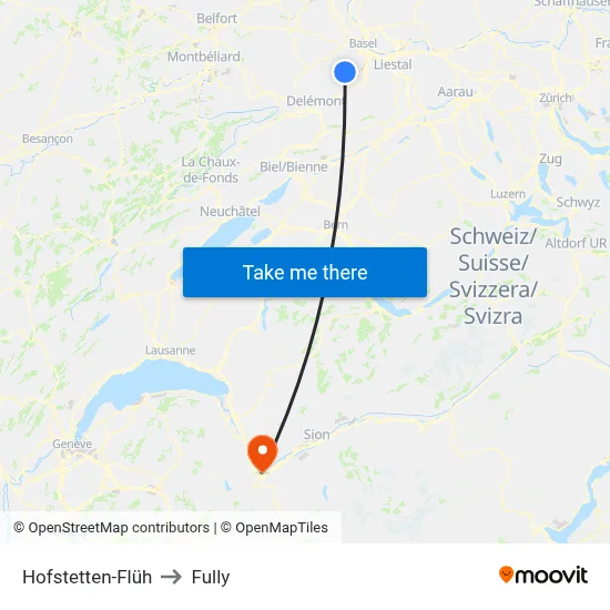 Hofstetten-Flüh to Fully map