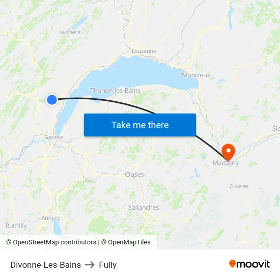 Divonne-Les-Bains to Fully map