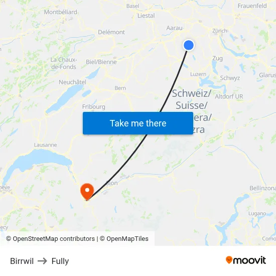 Birrwil to Fully map