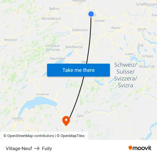 Village-Neuf to Fully map