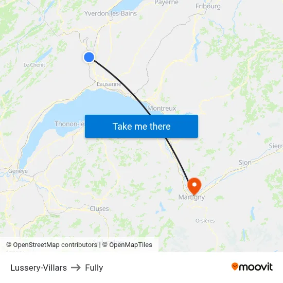 Lussery-Villars to Fully map