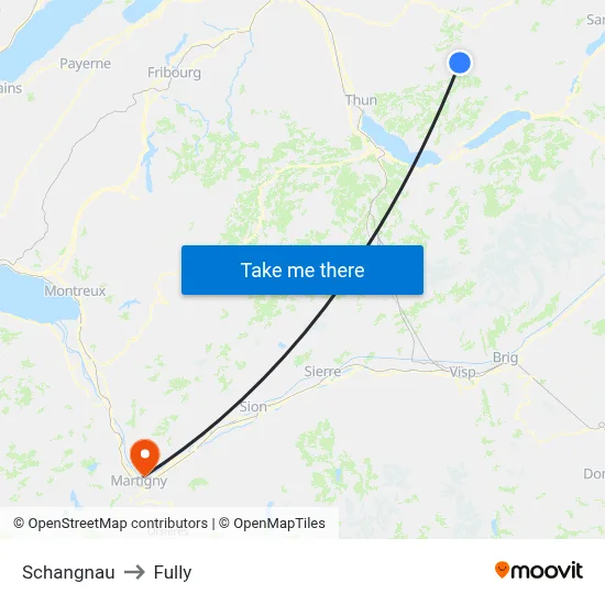 Schangnau to Fully map